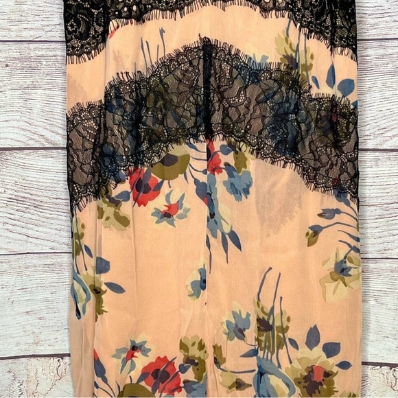 NWT ASOS Maternity Floral Slip Dress with Black Lace - Picture 11 of 15